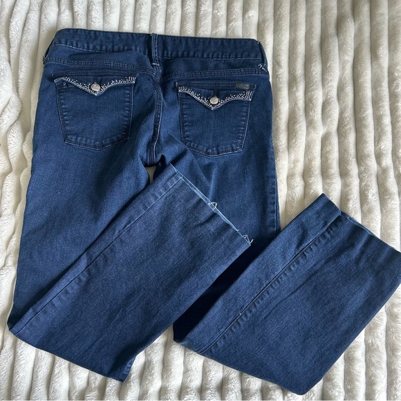 Womens Y2K Guess US 31 Medium Rise Boot Sarah Fit Jeans - Picture 8 of 9